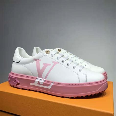 men's pink and white louis vuitton shoes